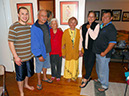 At home with Marc, Elvie, Mom, Marie & Vince